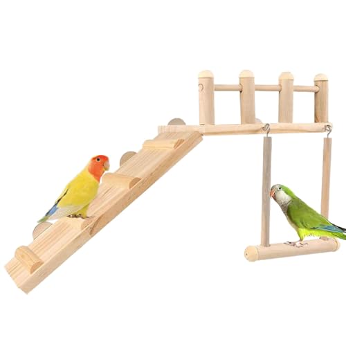 Bird Ladder Bridge | Bird Climbing Bridge | Bird Cage Ladder | Bird Play Bridge, Bird Enrichment Ladder, Bird Activity Bridge, Wooden Bird Ladder, Bird Exercise Bridge von Huvqianu