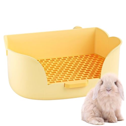 Bunny Toilette, latzdeschachtel | Semi-verknüpfter Design sprühdicht großer -Müllbox,Kleine Tierbettwäsche, Haustier -Toilette für Heimnutzer, Geschäftsanwender von Huvqianu