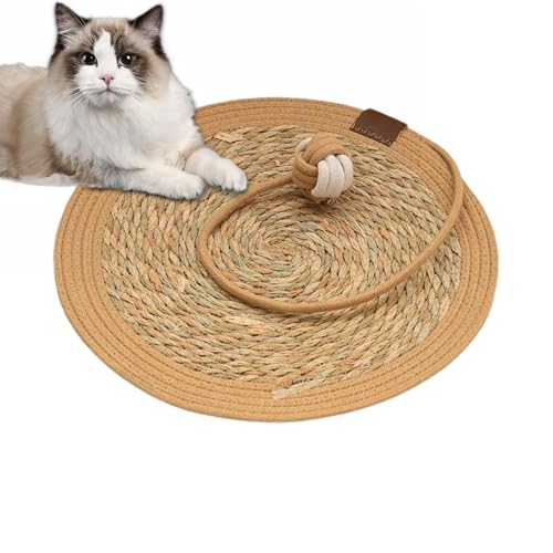 Cat Scratching Mat, Kitten Grinding Claw Rug, 15.7Inch Cat Scratcher Pad, Furniture Protector for Walls, Couches, Carpets, and Sofas, Ideal Happy Cats von Huvqianu