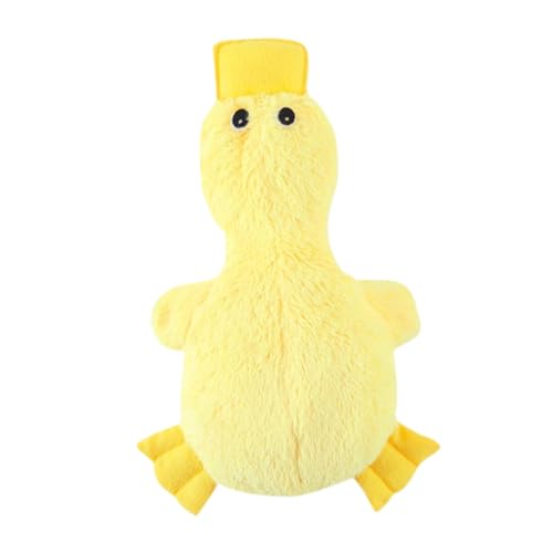 Dog Chew Toy Plush, Adorable Cartoon Duck, 14.57x9.45in Engaging Puppy Toy, Perfect Companion in Outings, Ideal Pulling and Biting, Fun for Small, Medium, Large Dogs von Huvqianu