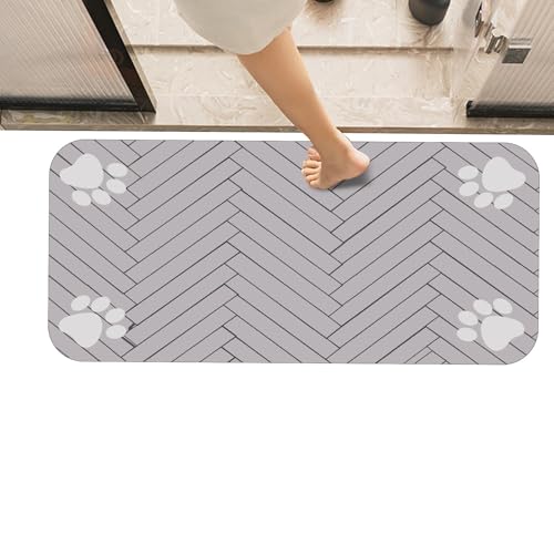 Dog Feeding Mat, Absorbent Pet Placemat, Anti-Slip Cat Food Pad, Quick Dry Water Dispenser Mat, Large Pet Feeding Mat, Pet Bowl Mat, Waterproof Dog Mat, Non-Slip Feeding Pad, Easy Clean Pet Mat, Spill von Huvqianu