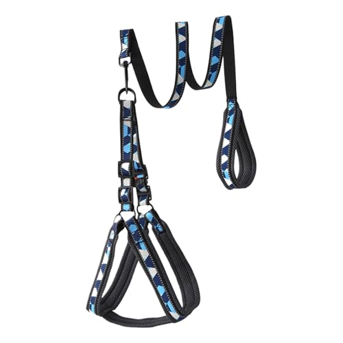 Dog Harness Leash, Reflective Puppy Traction, 0.79x47.24in Breathable Non-Slip Design, Adjustable Outdoor Leash, Authentic Dogs Walking Gear for Large Breed, Training, Running Dog Harness Leash, Reflective Puppy Traction, 0.79x47.24in Breathable Non-Slip Design, Adjustable Outdoor Leash, Authentic Dogs Walking Gear for Large Breed, Training, Running von Huvqianu