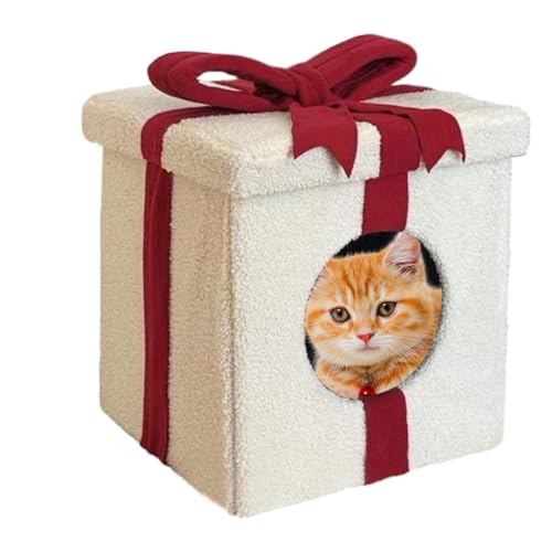 Geschenkbox Katzenhaus Deko Katzenhaus Geschenk Geformtes Haustierhaus Gemütliche Katzenbettbox Katzenhaus Karton Katzenhaus Box Faltbares Geschenk Katzenhaus Katzenversteck Geschenk Design von Huvqianu