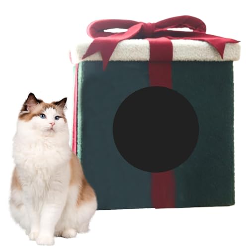 Geschenkbox Katzenhaus Deko Katzenhaus Geschenk Geformtes Haustierhaus Gemütliche Katzenbettbox Katzenhaus Karton Katzenhaus Box Faltbares Geschenk Katzenhaus Katzenversteck Geschenk Design von Huvqianu