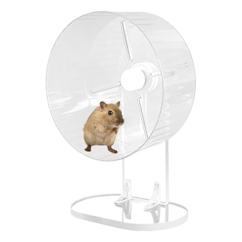 Hamster Wheel, Silent Acrylic Exercise Spinner, .09x4.72in Animal Exercise Wheel Accessories, Perfect for Dwarf & Syrian Hamsters, Quiet and Smooth Running for Pet von Huvqianu