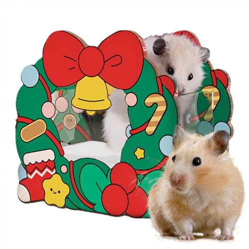 Hamsterhaus – Acryl Weihnachten Labyrinth Schloss Lebensräume | Hamsterhaus Labyrinth Castle Portable Weihnachten Frettchen Haus für Chinchillas Igel von Huvqianu