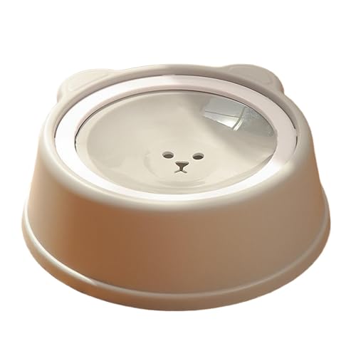 Hund Wassernapf, Futternapf, No Tip Dish und Slow Water Feeder, Rutschfester Trinkspender, Tränke für Hunde Katzen, Haustierbedarf, 24 x 24 x 8,3 cm von Huvqianu