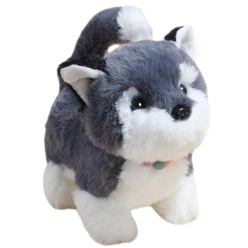 Husky Walking Dog Toy | Interactive Walking Dog Toy | Walking Dog Plush Toy | Husky Moving Toy, Walking Dog Plaything, Walking Husky Toy for Dogs, Dog Toy with Walking Action von Huvqianu