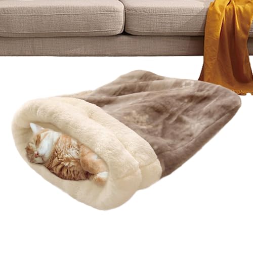 Huvqianu Cat Bed Sleeping Bag, Small Cat Sleeping Bag, Fleece Cat Sleeping Bag, Foldable Cat Sleeping Bag, Cat Sleeping Bag for Travel, Warm Cat Sleeping Bag, Cat Sleeping Sack for Cold Weather von Huvqianu