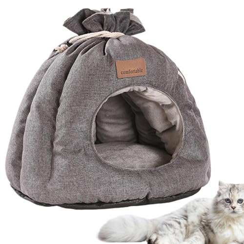 Cat Beds for Indoor Cats, Waterproof Cat Bed, Sack Shape Cat Bed, Winter Cat Bed, Portable Pet Bed, Non-Slip Cat Bed, Washable Pet Bed von Huvqianu