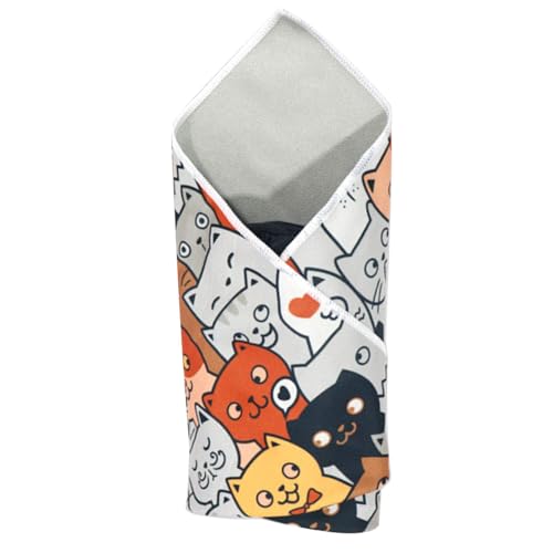 Huvqianu Cat Burrito Wrap, Cartoon Cat Wrap, Grooming Cat Wrap, Anti-Scratch Cat Wrap, Anti Escape Cat Blanket, Multifunctional Pet Grooming Tool, Pet Grooming Aid for Cats von Huvqianu