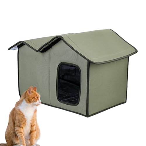 Huvqianu Freigehege Für Katzen, Winterfester Unterschlupf Für Streunerkatzen Im Freien, Wetterfester Temporärer Unterschlupf Für Camping Garten Terrasse Balkon Winter Und Sommer Huvqianu Freigehege Für Katzen, Winterfester Unterschlupf Für Streunerkatzen Im Freien, Wetterfester Temporärer Unterschlupf Für Camping Garten Terrasse Balkon Winter Und Sommer von Huvqianu