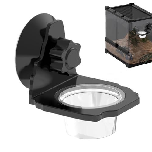 Huvqianu Gecko Feeder, Reptile Food Dish Suction Cup Feeder Tank Accessories Feeding Cup for Tortoise Bearded Dragon Spider Snake Huvqianu Gecko Feeder, Reptile Food Dish Suction Cup Feeder Tank Accessories Feeding Cup for Tortoise Bearded Dragon Spider Snake von Huvqianu