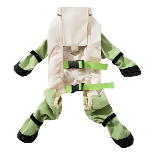 Huvqianu Hunde-Leggings | Welpen-Regenstiefel, rutschfest, verstellbare Protektoren, Gehzubehör, Regenmantel mit im Dunkeln leuchtenden Streifen für Hartholzböden, Schnee Huvqianu Hunde-Leggings | Welpen-Regenstiefel, rutschfest, verstellbare Protektoren, Gehzubehör, Regenmantel mit im Dunkeln leuchtenden Streifen für Hartholzböden, Schnee von Huvqianu