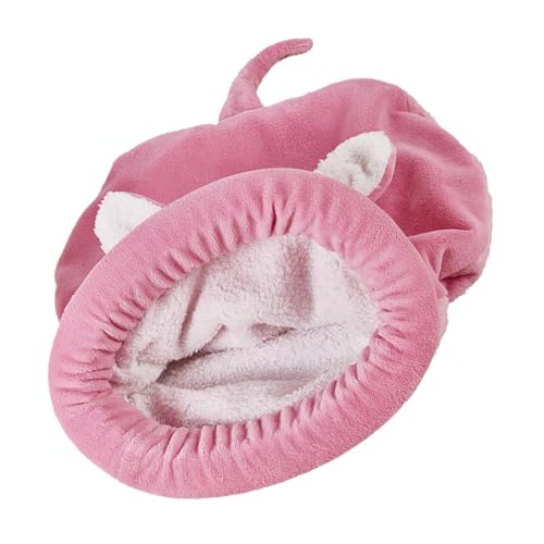 Huvqianu Katzenschlafsack, Katzennest Kuschelsack, weiches Welpen-Burrow-Pad, selbstwärmendes Katzenbett, Kätzchen-Kuschelbett, Indoor-Katzen-Schlafsack, Haustier-Kuscheltier für kleine Hunde, von Huvqianu