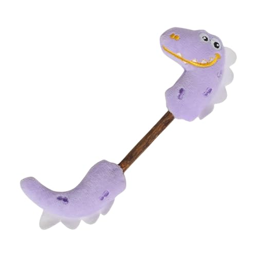 Huvqianu Kitten Teething Toys, Little Dinosaur Plush Toy, 11.02in Interactive Cat Puzzle, Chew Ball and Teething Sticks, Indoor Entertainment Dinosaurs Kittens Toys for Cats von Huvqianu