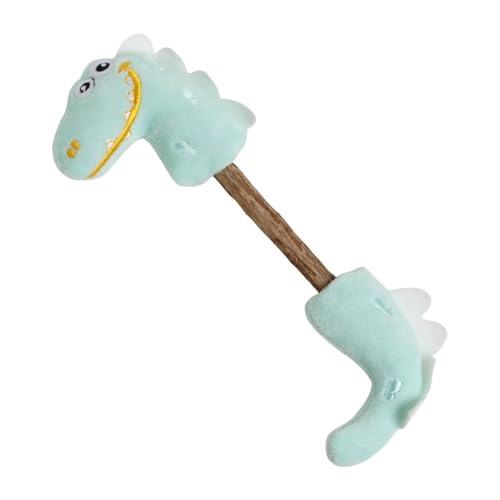 Huvqianu Kitten Teething Toys, Little Dinosaur Plush Toy, Cat Puzzle Bells, Pet Chew Balls, Teething Sticks for Kitten, Fun Indoor Entertainment for Animal Playtime von Huvqianu