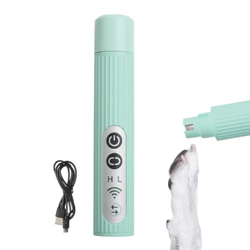 Huvqianu Paws Grooming Tool, Electric Nail File with Led Light, Low-Noise and Rechargeable 15.5 X 2.9 cm, 1-Pack, Dog Nail Care Tool for Large Dogs and Pet at Home, 5 Colors von Huvqianu