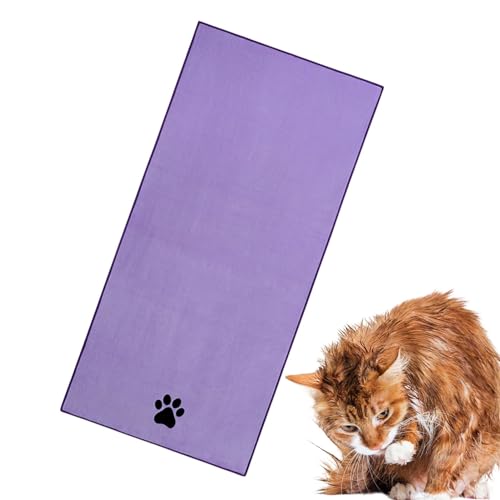 Huvqianu Pet Absorbent Towel, Microfiber Grooming Towel, 13.78x29.53in Shower Cloth, Absorbing Groom Towelette, Soft and Absorbent Paw Dog Drying for Quick Dry and Comfort von Huvqianu