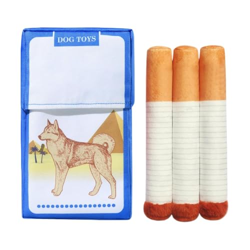 Huvqianu Plüsch-Hundespielzeug, interaktives Kautraining, 22 x 13 cm, Gehirnstimulierendes Apportieren, Quietschgeräusch-Funktion, authentisches Plüschmaterial für Welpen, fördert Spiel und Bewegung von Huvqianu