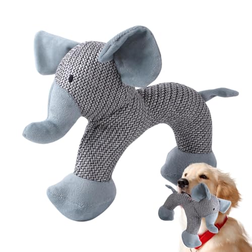 Huvqianu Plush Dog Chew Toy, Soft Stuffed Animal, 11.81x1.97x7.87inch Tooth Cleaning Design, Reinforced Stitching, Small Medium Large Dogs, Interactive Squeaky Toy for Playtime and Comfort von Huvqianu