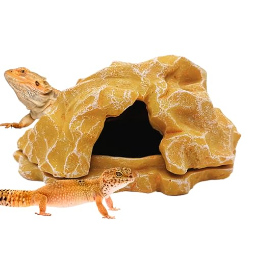 Huvqianu Schlangenhöhle aus Kunstharz, Simulationsfelsen, Reptilienhöhlen, Landschaft, Sonnenbereich, Aquarium-Dekoration, kleines Aquarium-Zubehör für Kugelpythons, Schildkröten, Amphibien Huvqianu Schlangenhöhle aus Kunstharz, Simulationsfelsen, Reptilienhöhlen, Landschaft, Sonnenbereich, Aquarium-Dekoration, kleines Aquarium-Zubehör für Kugelpythons, Schildkröten, Amphibien von Huvqianu