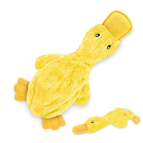 Huvqianu Squeaky Dog Toys, Dogs Chew Toys, Interactive Dog Toy, Pet Squeaky Toy, Plush Dogs Toy for Chewing and Play, Soft Plush Duck Design for Small, Medium, and Large Breeds von Huvqianu