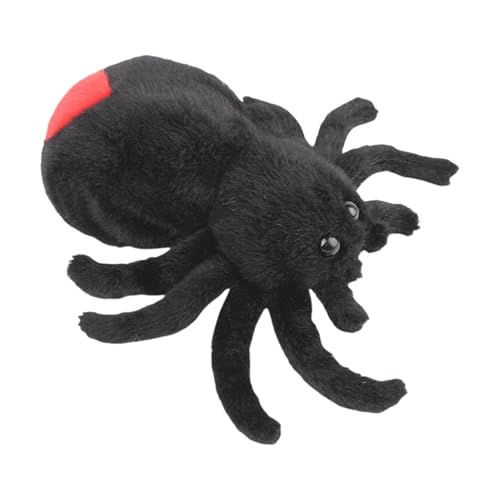 Realistische Spinne Plüschtier, Katze Kicking Spider Spielzeug, Weiche Gefüllte Spinne Haustier Spielzeug, Interaktive Katze Spinne Plüsch, Plüsch Katze Spinne Kicking Toy, Langlebiges Spinne von Huvqianu