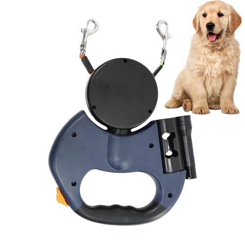 Reflektierendes einziehbares Haustierseil für Hunde, ergonomischer Haken, praktischer Haken, Entwirren automatisch, Hundespaziergang, für kleine Hunde, mittelgroße Hunde, für große Hunde, von Huvqianu