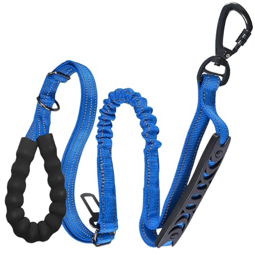 Trainingsseil für Hunde, kein Ziehen, 5 cm, weiche Griffleinen, verstellbare Länge, stoßdämpfendes Band, ideal für große Rassen und Outdoor-Abenteuer von Huvqianu