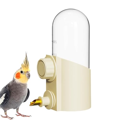 Huxibai Pet Bird Water Feeder, Papageienwasserspender,Automatische Wasserversuche mit großer Kapazität - Mehrzweck -Papageientrinker, tragbares Fütterungszubehör für shotetet von Huxibai