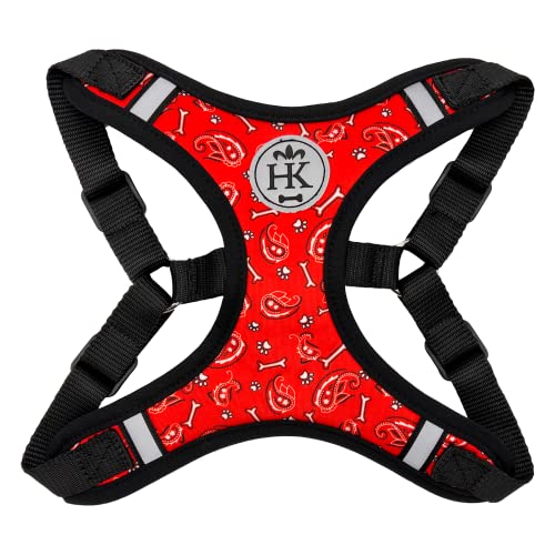 H&K Scout LoPro Harness | Bone Dana Red | Easy Control Step-in Mesh Vest Harness with Reflective Strips for Safety (Extra Large) von Huxley & Kent