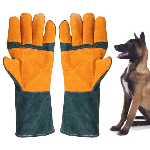 Handschuhe für die Handhabung von Tieren – bissfeste Katzenhandschuhe | bissfeste Katzenhandschuhe | Mehrzweckhandschuh für Haustiere zur Pflege | Schutzhandschuhe Resist von Huyeruie