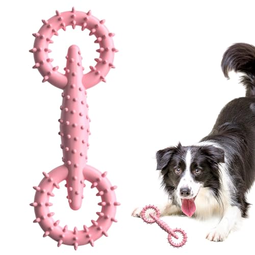 Hunde-Ziehring-Spielzeug,Hunde-Ziehring | Kauspielzeug für Welpen - Interaktives Haustier-Kauspielzeug mit Zugring für kleine und mittlere Rassen, Zahnreinigung, Langeweile-Linderungstraining von Huyeruie