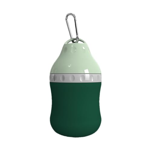 Hundewasserflasche, tragbar, mit Karabiner, 400 ml, tragbare Hundewasserflasche, kleiner Wasserspender, Reisezubehör für Outdoor-Spaziergänge Hundewasserflasche, tragbar, mit Karabiner, 400 ml, tragbare Hundewasserflasche, kleiner Wasserspender, Reisezubehör für Outdoor-Spaziergänge von Huyeruie