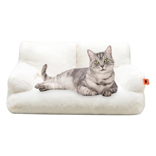 Huyeruie Katzenbett, Sofa, waschbares Haustiersofa, rutschfeste Unterseite, Plüsch, Welpenbett, kleines Hundesofa, Haustierbett für Haustierbedarf, kleine, mittelgroße Hunde, Katzen Huyeruie Katzenbett, Sofa, waschbares Haustiersofa, rutschfeste Unterseite, Plüsch, Welpenbett, kleines Hundesofa, Haustierbett für Haustierbedarf, kleine, mittelgroße Hunde, Katzen von Huyeruie