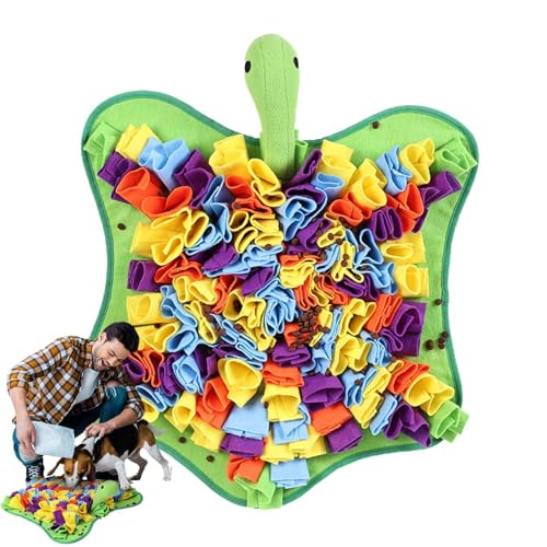 Huyeruie Schnüffelmatte für Hunde – langsames Füttern, Puzzle-Spielzeug in Schildkrötenform, Bereicherungsspielzeug, das natürliche Futtersuche fördert, Haustier-Futtermatten für langsames Füttern Huyeruie Schnüffelmatte für Hunde – langsames Füttern, Puzzle-Spielzeug in Schildkrötenform, Bereicherungsspielzeug, das natürliche Futtersuche fördert, Haustier-Futtermatten für langsames Füttern von Huyeruie