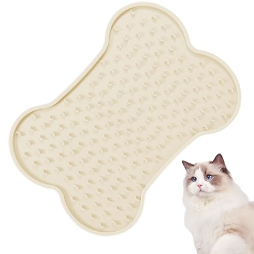 Katze - Silikon Pet Slow Feeding Mat | Große Knochenform für Hunde und Katzen, Haustieranreicherung Langsame Fütterungsmatte für Langeweile Katze - Silikon Pet Slow Feeding Mat | Große Knochenform für Hunde und Katzen, Haustieranreicherung Langsame Fütterungsmatte für Langeweile von Huyeruie