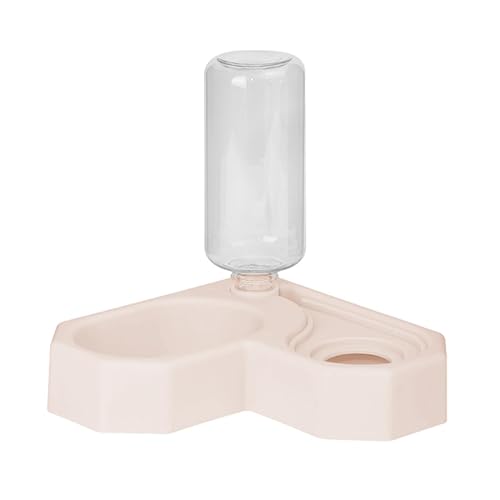 Katzen-Wasser-Futterstation, 500 ml, tragbarer Wasser-Futterspender, abnehmbarer Hunde-Wassernapf, Katzen-Futterstation, Kippschutz-Katzen-Futterstation und Wasserspender für Wasser Katzen-Wasser-Futterstation, 500 ml, tragbarer Wasser-Futterspender, abnehmbarer Hunde-Wassernapf, Katzen-Futterstation, Kippschutz-Katzen-Futterstation und Wasserspender für Wasser von Huyeruie