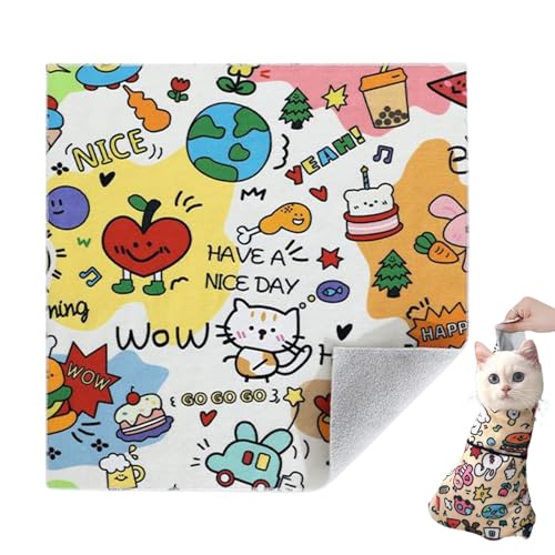 Katzenpflege-Wickeltuch, Katzenpflegetasche, verstellbare Katzen-Badetasche, Anti-Kratz-Bissduschtasche, stark selbstklebend, Anti-Ausbruch-beruhigende Wickeltasche, sichere Handhabung für Katzenpflege-Wickeltuch, Katzenpflegetasche, verstellbare Katzen-Badetasche, Anti-Kratz-Bissduschtasche, stark selbstklebend, Anti-Ausbruch-beruhigende Wickeltasche, sichere Handhabung für von Huyeruie