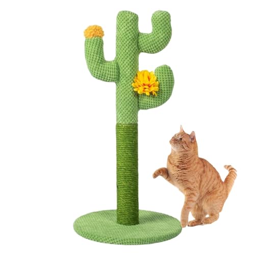 Niedlicher Katzenkratzbaum - Aktivitätsbaum der Katze | Kratzbaum für Katzen, interaktiver Kratzbaum für Katzen, niedlicher Kaktusbaum für Katzen hoch grün, Katzenkratzbaum von Huyeruie