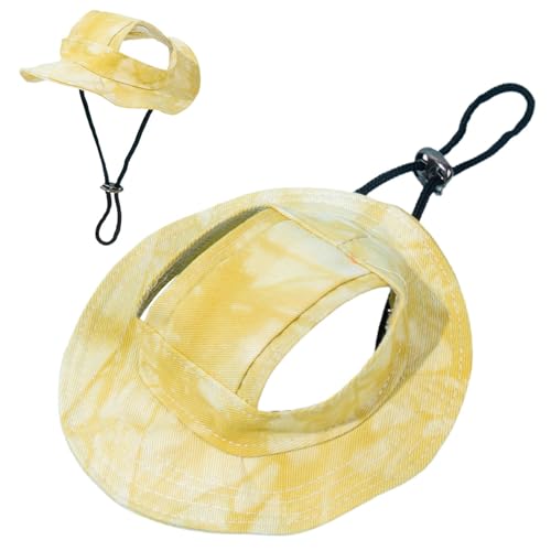 Sonnenschutz-Kapuze – Hundehut, Baseballkappe, verstellbar, für Outdoor-Sport, Sonnenschutz, Sommer-Angelhut mit Ohrlöchern, verstellbares Hundevisier, breite Krempe, Haustierhüte für den Sonnenschutz-Kapuze – Hundehut, Baseballkappe, verstellbar, für Outdoor-Sport, Sonnenschutz, Sommer-Angelhut mit Ohrlöchern, verstellbares Hundevisier, breite Krempe, Haustierhüte für den von Huyeruie