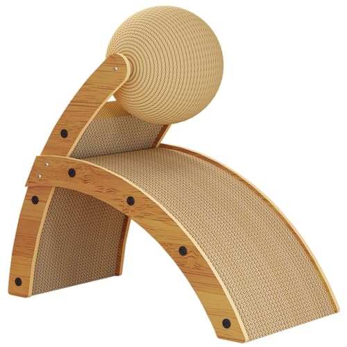Vertikales Haustier Kratzspielzeug - Holz Katzenkratzer | Katzenkratzpappe mit Ball | Verschleißfeste Katzenkratzer Peds | Sicherer Katzenkratzkarton für Indoor Katzen Kätzchen Vertikales Haustier Kratzspielzeug - Holz Katzenkratzer | Katzenkratzpappe mit Ball | Verschleißfeste Katzenkratzer Peds | Sicherer Katzenkratzkarton für Indoor Katzen Kätzchen von Huyeruie