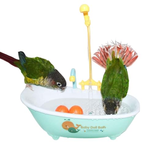 Vogel-Duschwanne, automatische Vogelbadewanne, multifunktionale Badewanne für Vögel, Badewanne für Papageien für Vögel, Duschkabine für Vögel, Pool für An von Huyeruie