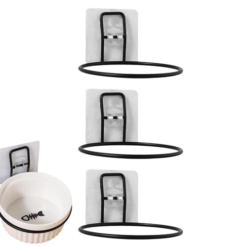 Wandhalterung, erhöhter Futternapfhalter, Wandmontage, Futternapf, 3 Sets, Wassernapfständer für bequemes Essen Wandhalterung, erhöhter Futternapfhalter, Wandmontage, Futternapf, 3 Sets, Wassernapfständer für bequemes Essen von Huyeruie