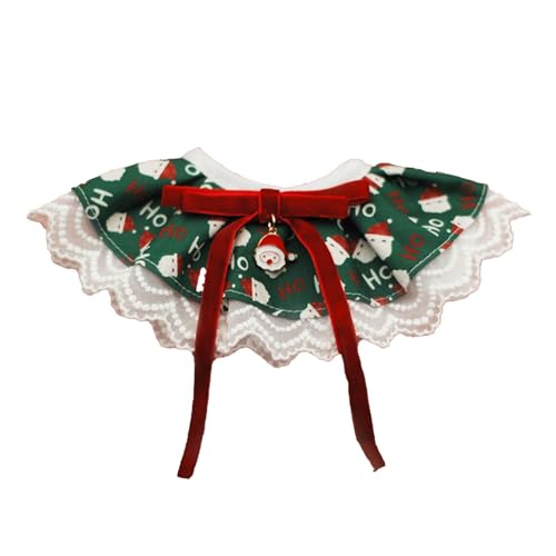 Weihnachts-Hundehalstücher | weiche, verstellbare Hundehalstücher für Hunde – Spitze, niedliches Haustierzubehör, wendbar, atmungsaktiv, Haustierschal für Katzen Weihnachts-Hundehalstücher | weiche, verstellbare Hundehalstücher für Hunde – Spitze, niedliches Haustierzubehör, wendbar, atmungsaktiv, Haustierschal für Katzen von Huyeruie