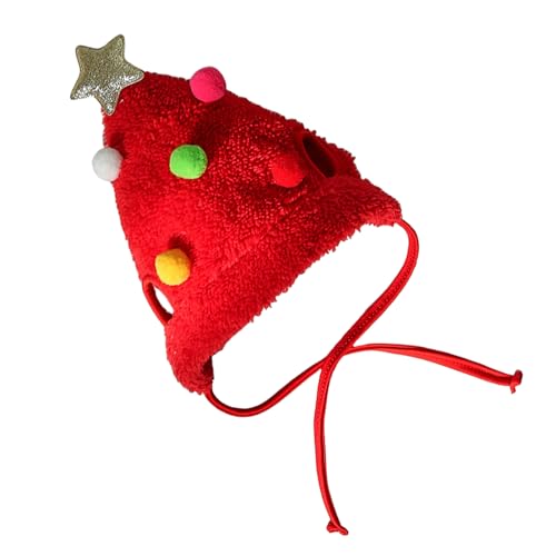 Hxyxbnhno Hundehut, bunte Pompons, Mütze, Kopfbedeckung, Weihnachten, Weihnachtsbaum, Pompons, Kopfbedeckung, Party-Kostüm-Zubehör von Hxyxbnhno