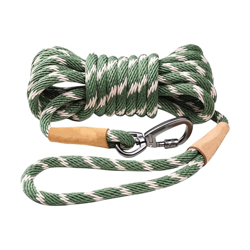 Hxyxbnhno Verlängerte Hundeleine für Outdoor-Erkundung, Nopull, langes Nylon-Seil für große Rassen, Hundetraining, Spazierausrüstung von Hxyxbnhno