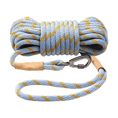 Hxyxbnhno Verlängerte Hundeleine für Outdoor-Erkundung, Nopull, langes Nylon-Seil für große Rassen, Hundetraining, Spazierausrüstung von Hxyxbnhno