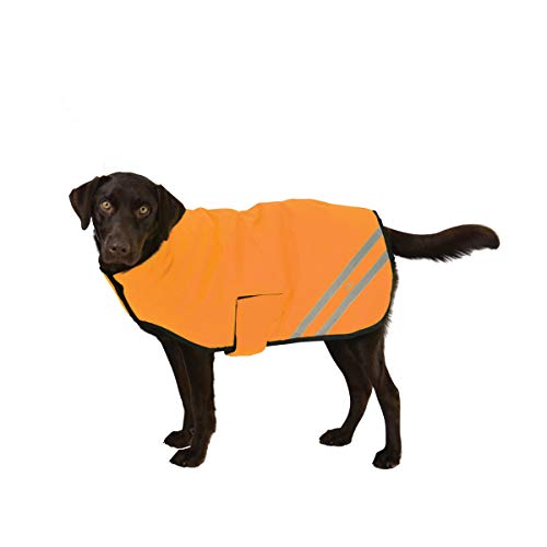 HY Equestrian HyVIZ Reflector Hundemantel, wasserdicht, Größe M, Orange von Hy Equestrian